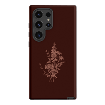 Wildflowers Mocha Printed Phone Cases Samsung Galaxy S24 Ultra / Armoured by Typoflora - The Dairy