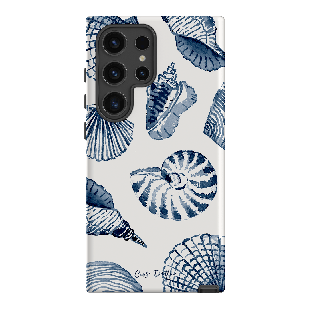 Blue Shells Printed Phone Cases Samsung Galaxy S24 Ultra / Armoured by Cass Deller - The Dairy