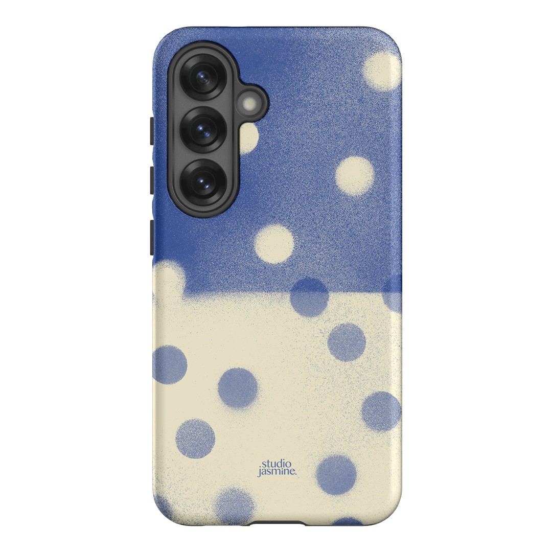 Bleu Polka Dot Printed Phone Cases Samsung Galaxy S25 / Armoured by Jasmine Dowling - The Dairy
