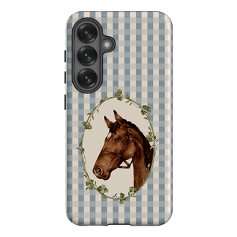 Gingham Horse Printed Phone Cases Samsung Galaxy S25 / Armoured by Kasiags Art - The Dairy