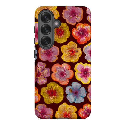 Hibiscus Holiday Rouge Printed Phone Cases Samsung Galaxy S25 / Armoured by BG. Studio - The Dairy