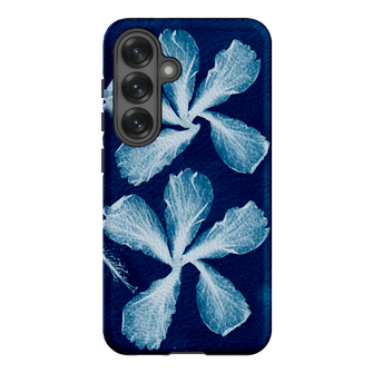 Hibiscus Cyanotype Printed Phone Cases Samsung Galaxy S25 / Armoured by Sally Hungerford - The Dairy