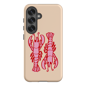 Lobster Love Peach Printed Phone Cases Samsung Galaxy S25 / Armoured by The Dairy - The Dairy