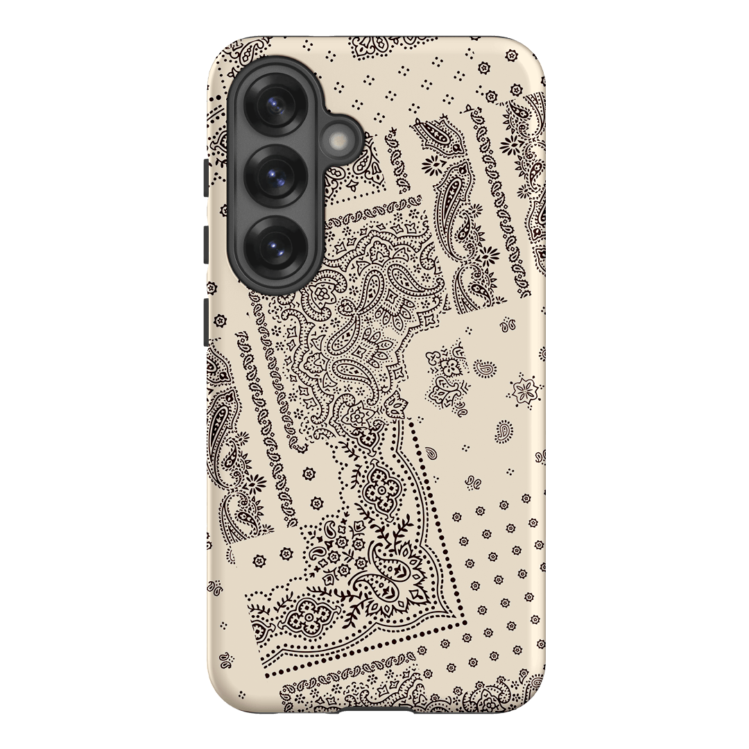 Paisley Ecru Printed Phone Cases Samsung Galaxy S25 / Armoured by The Dairy - The Dairy