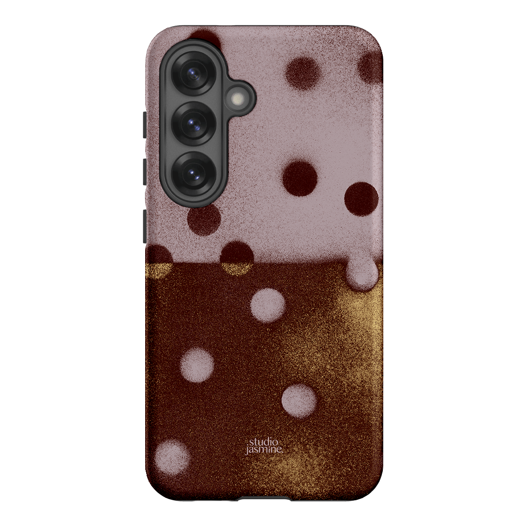 Rust Polka Dot Printed Phone Cases Samsung Galaxy S25 / Armoured by Jasmine Dowling - The Dairy