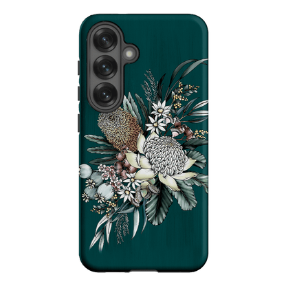 Teal Native Printed Phone Cases Samsung Galaxy S25 / Armoured by Typoflora - The Dairy