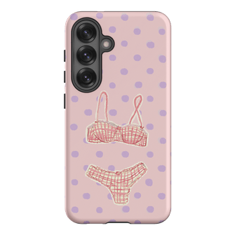 Vintage Gingham Printed Phone Cases Samsung Galaxy S25 / Armoured by Kayla Carr - The Dairy