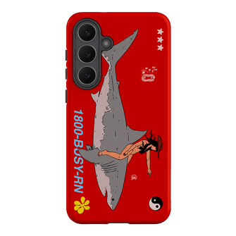 1800-Busy Rn in Red Printed Phone Cases Samsung Galaxy S25 FE / Armoured by Easty Beasty - The Dairy