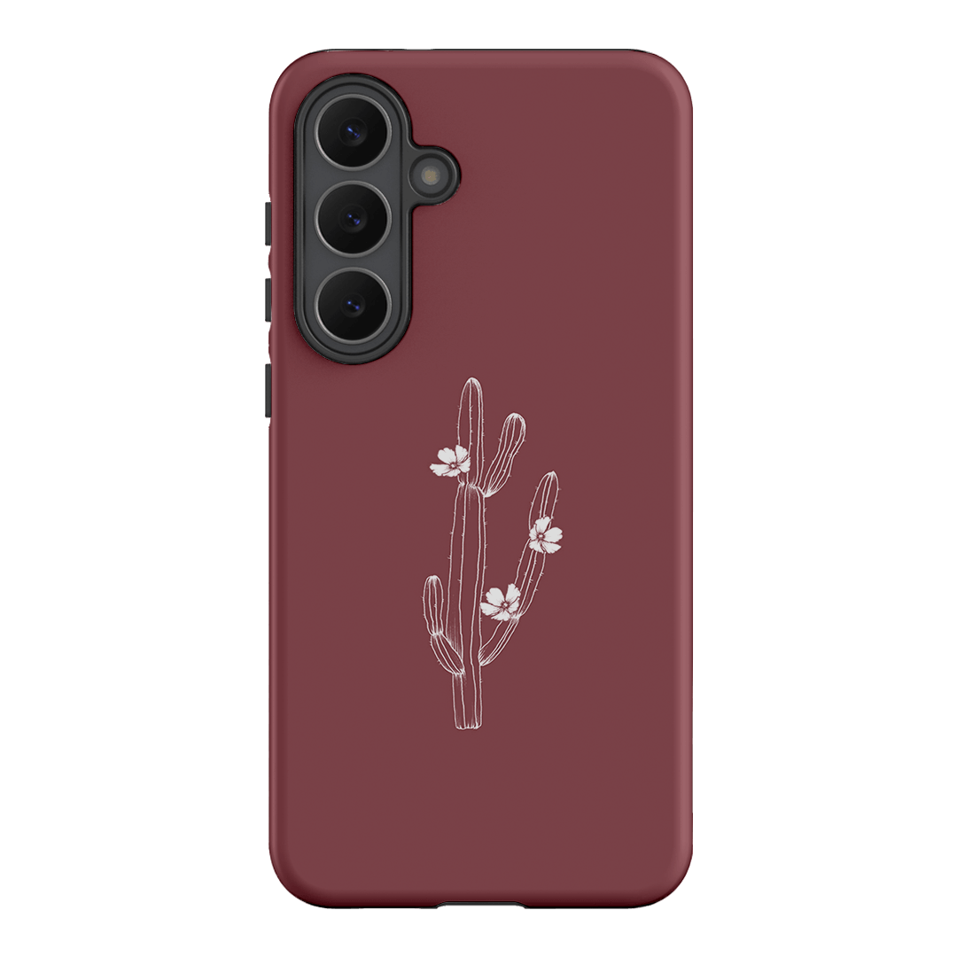 Cactus Flower Printed Phone Cases Samsung Galaxy S25 FE / Armoured by Typoflora - The Dairy