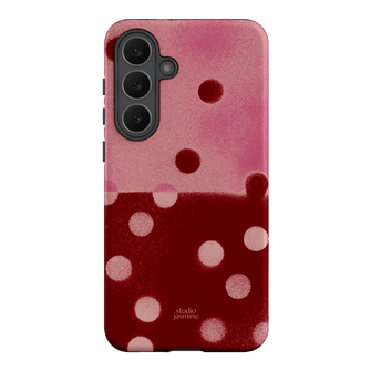 Cherry Polka Dot Printed Phone Cases Samsung Galaxy S25 FE / Armoured by Jasmine Dowling - The Dairy