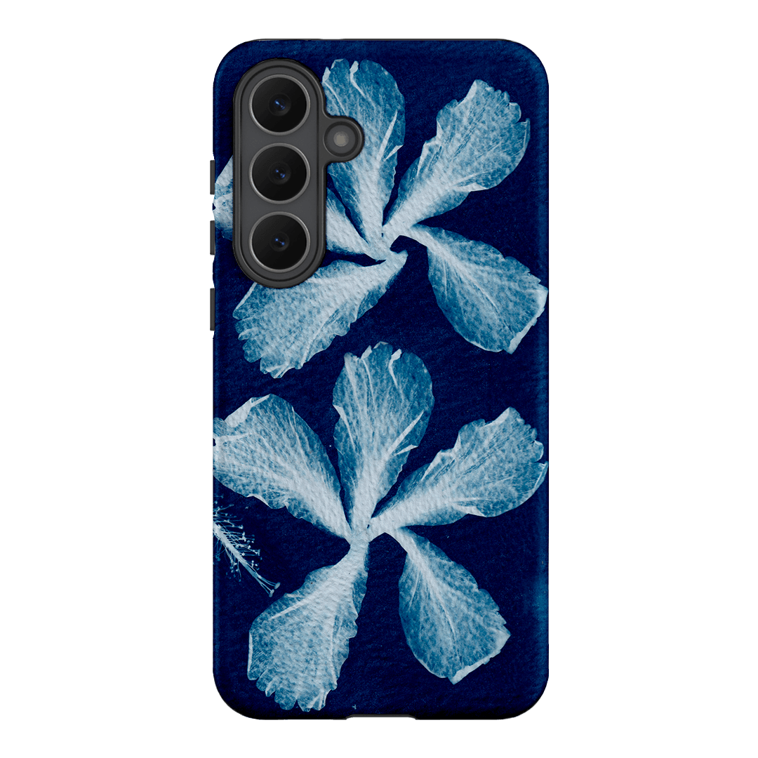Hibiscus Cyanotype Printed Phone Cases Samsung Galaxy S25 FE / Armoured by Sally Hungerford - The Dairy