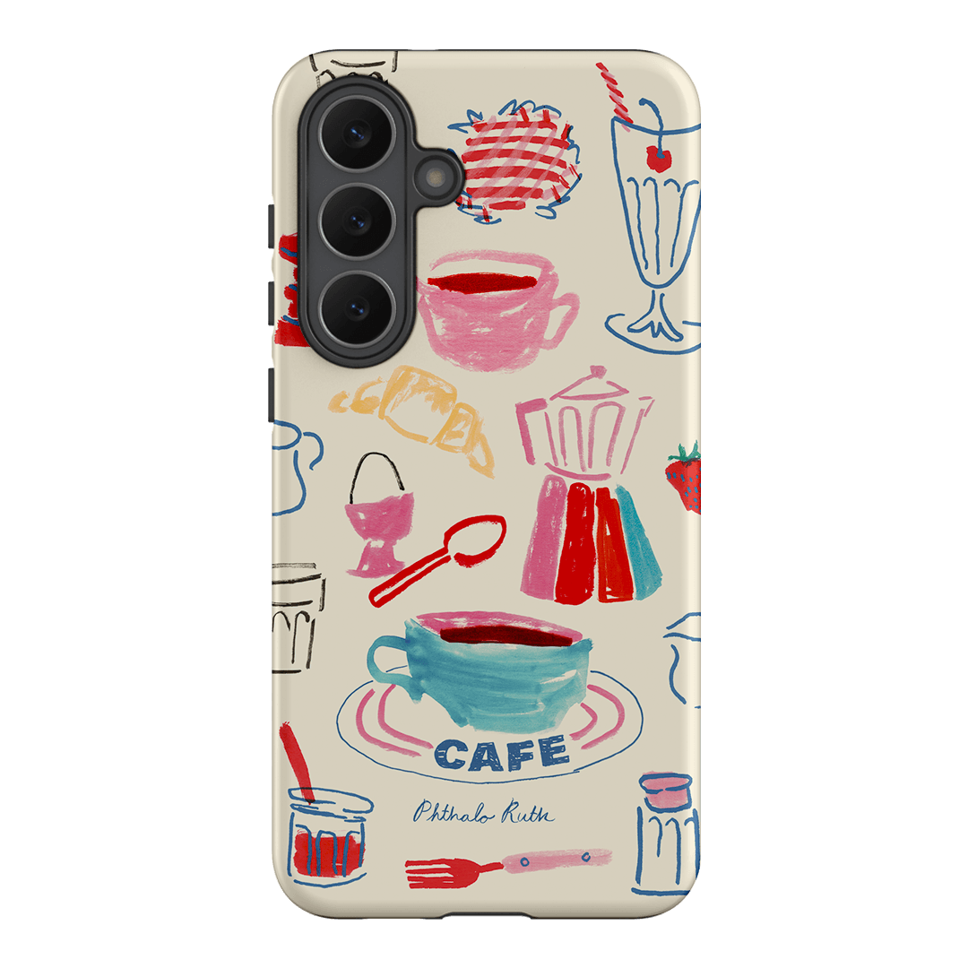 Home Cafe Printed Phone Cases Samsung Galaxy S25 FE / Armoured by Phthalo Ruth - The Dairy