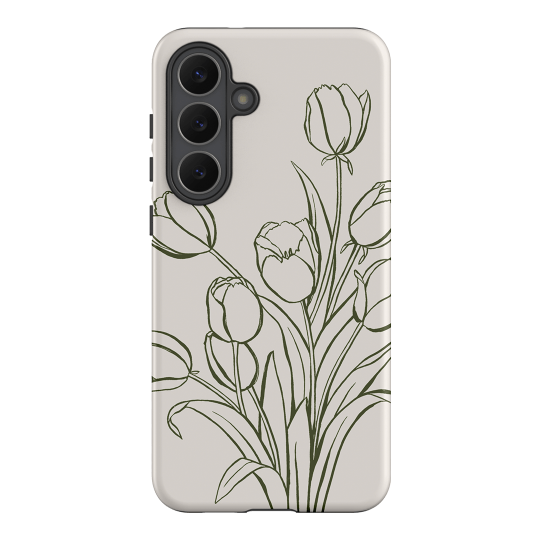 Inked Tulips Printed Phone Cases Samsung Galaxy S25 FE / Armoured by Typoflora - The Dairy