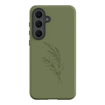 Khaki Wattle Printed Phone Cases Samsung Galaxy S25 FE / Armoured by Typoflora - The Dairy