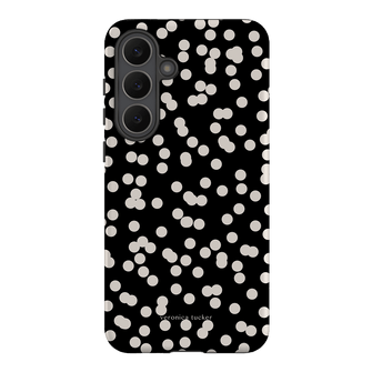 Mini Confetti Noir Printed Phone Cases Samsung Galaxy S25 FE / Armoured by Veronica Tucker - The Dairy