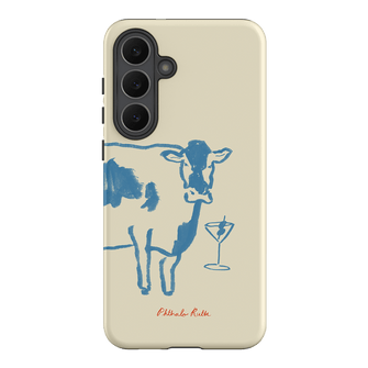 Mootini Blue Printed Phone Cases Samsung Galaxy S25 FE / Armoured by Phthalo Ruth - The Dairy
