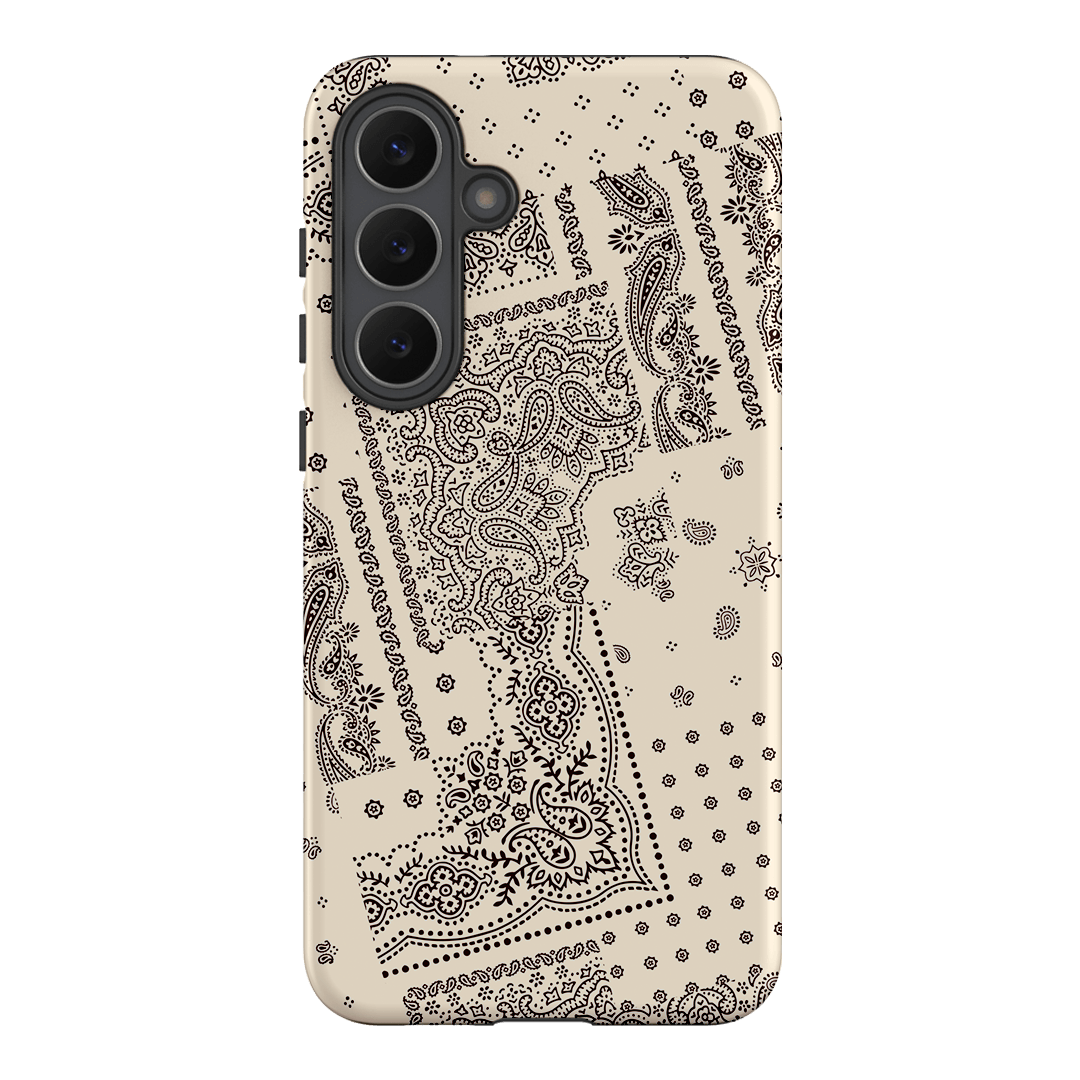 Paisley Ecru Printed Phone Cases Samsung Galaxy S25 FE / Armoured by The Dairy - The Dairy