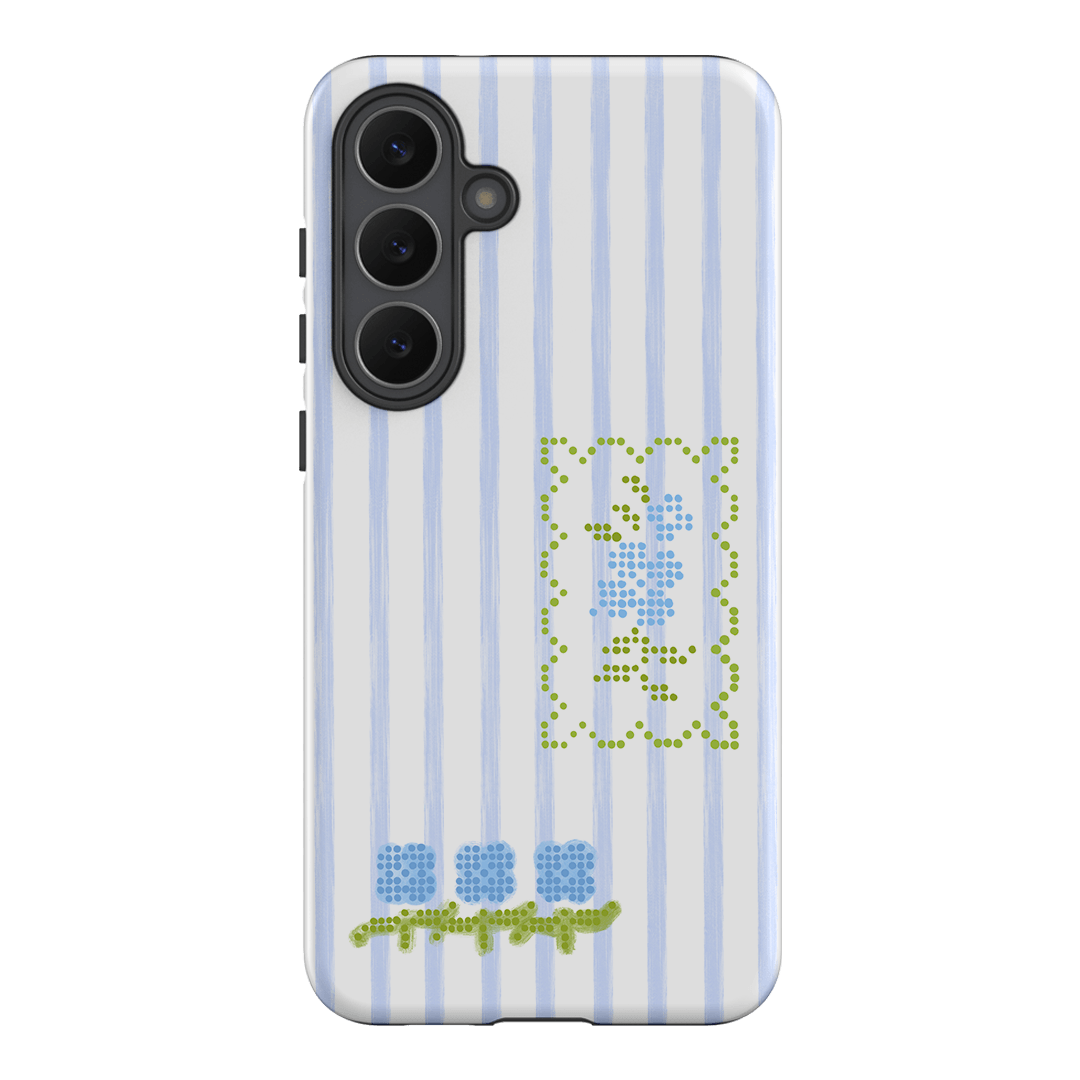 Patchwork Blue Printed Phone Cases Samsung Galaxy S25 FE / Armoured by Kayla Carr - The Dairy