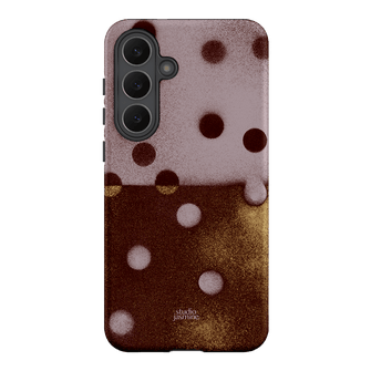 Rust Polka Dot Printed Phone Cases Samsung Galaxy S25 FE / Armoured by Jasmine Dowling - The Dairy