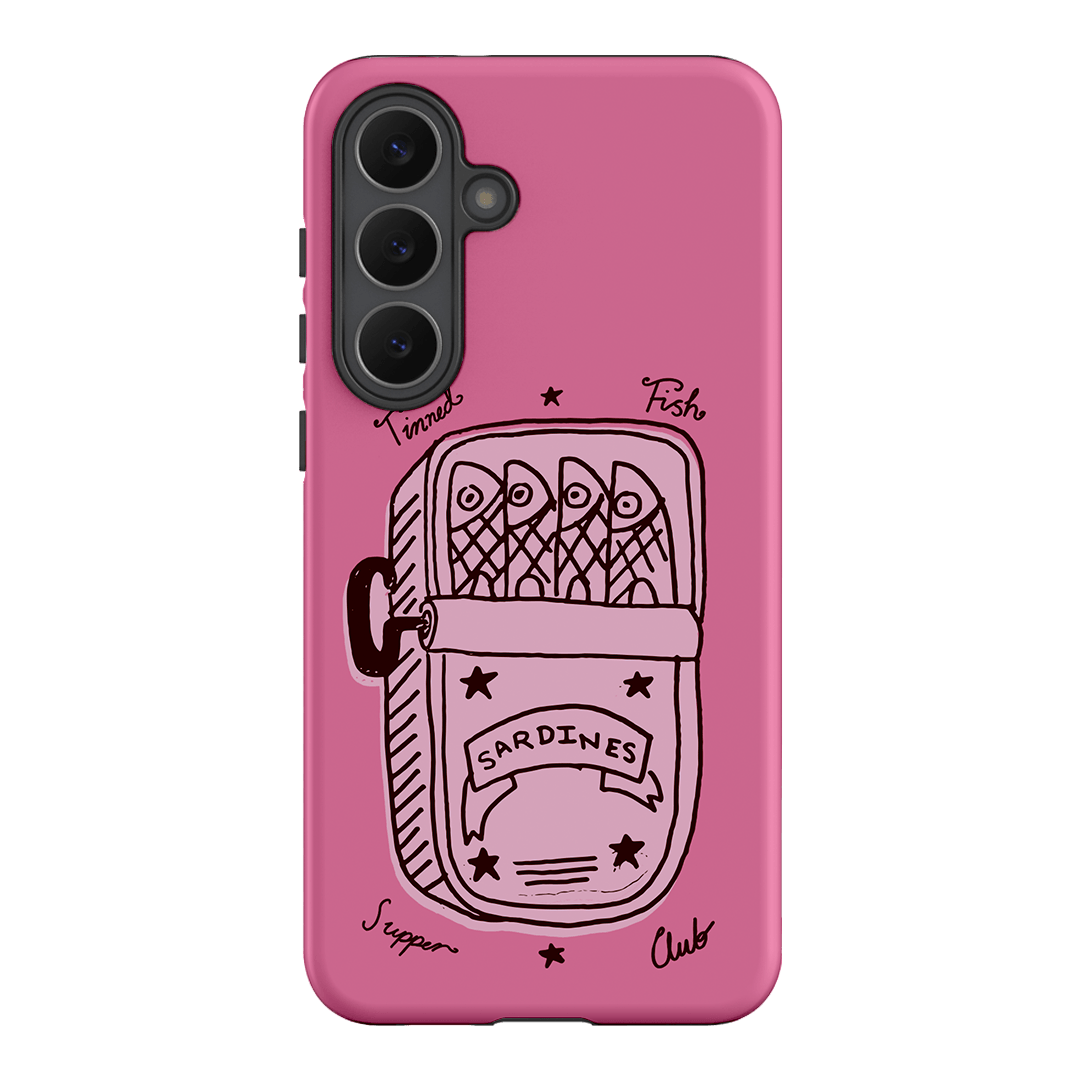 Sardine Social Pink Printed Phone Cases Samsung Galaxy S25 FE / Armoured by The Dairy - The Dairy