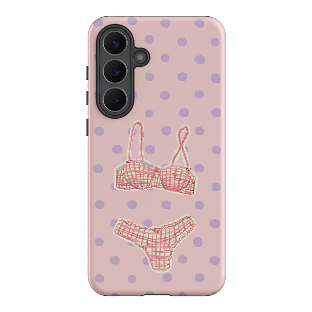 Vintage Gingham Printed Phone Cases Samsung Galaxy S25 FE / Armoured by Kayla Carr - The Dairy