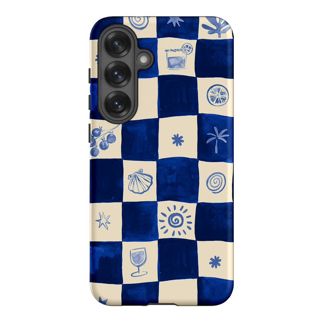 Afternoon Mezze Azure Printed Phone Cases Samsung Galaxy S25 Plus / Armoured by Charlie Taylor - The Dairy