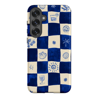 Afternoon Mezze Azure Printed Phone Cases Samsung Galaxy S25 Plus / Armoured by Charlie Taylor - The Dairy