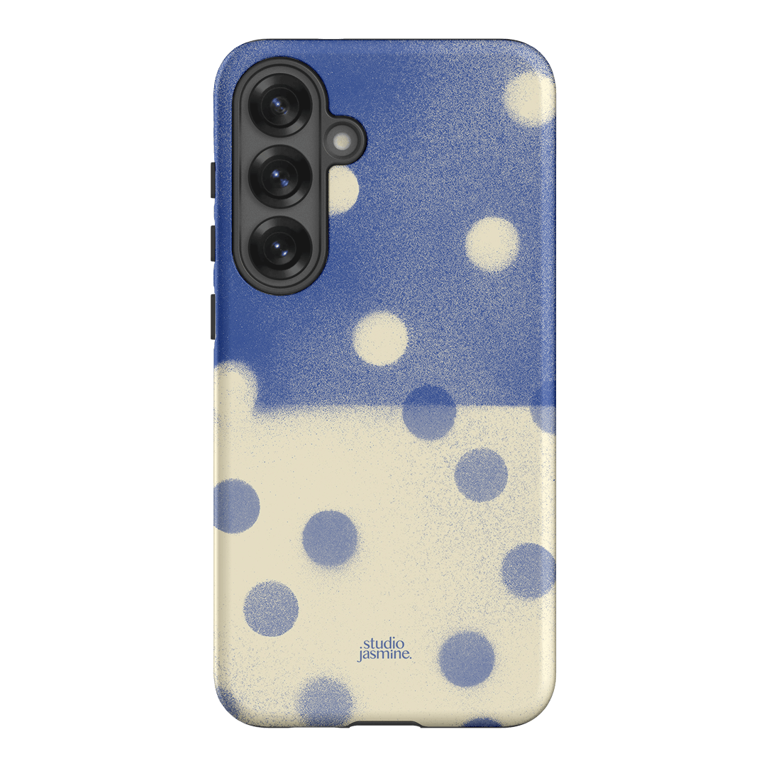 Bleu Polka Dot Printed Phone Cases Samsung Galaxy S25 Plus / Armoured by Jasmine Dowling - The Dairy
