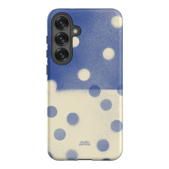 Bleu Polka Dot Printed Phone Cases Samsung Galaxy S25 Plus / Armoured by Jasmine Dowling - The Dairy