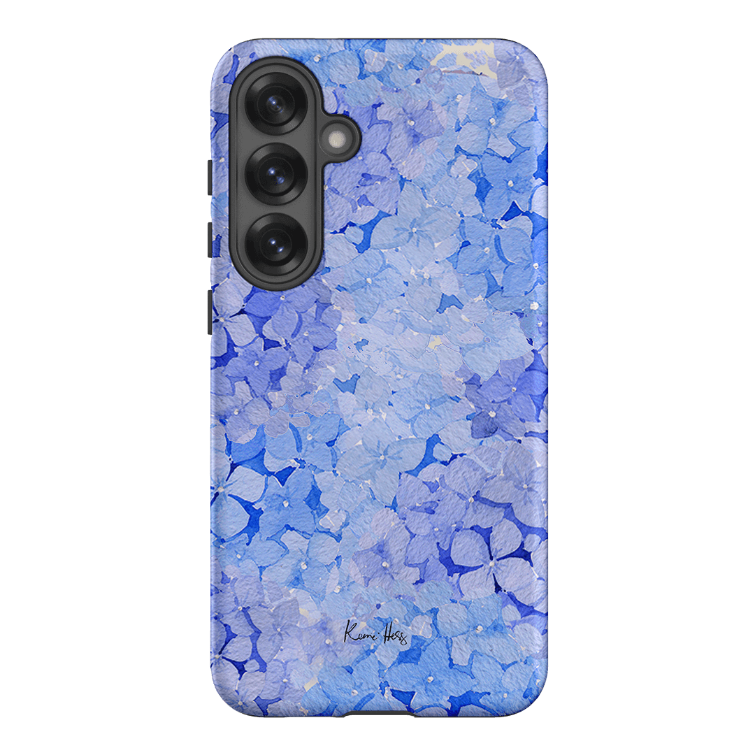 Hydrangea Blue Printed Phone Cases Samsung Galaxy S25 Plus / Armoured by Kerrie Hess - The Dairy