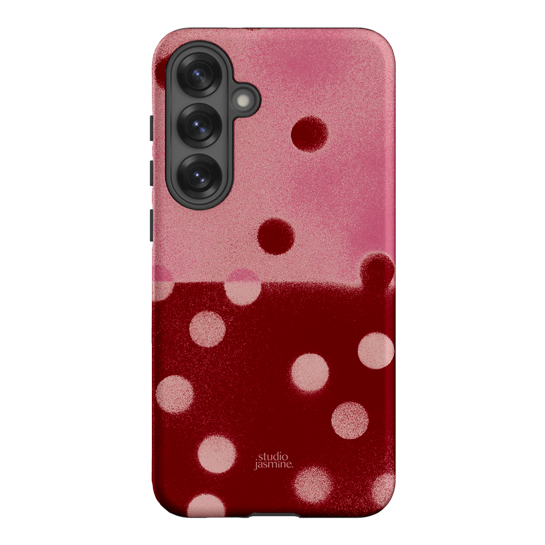 Cherry Polka Dot Printed Phone Cases Samsung Galaxy S25 Plus / Armoured by Jasmine Dowling - The Dairy
