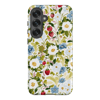 Garden Strawberries Printed Phone Cases Samsung Galaxy S25 Plus / Armoured by Ellie Mae - The Dairy