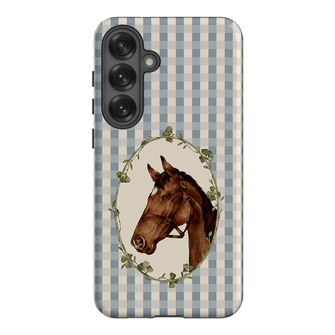 Gingham Horse Printed Phone Cases Samsung Galaxy S25 Plus / Armoured by Kasiags Art - The Dairy