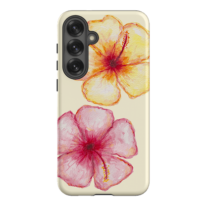 Hibiscus Flower Yellow Printed Phone Cases Samsung Galaxy S25 Plus / Armoured by BG. Studio - The Dairy