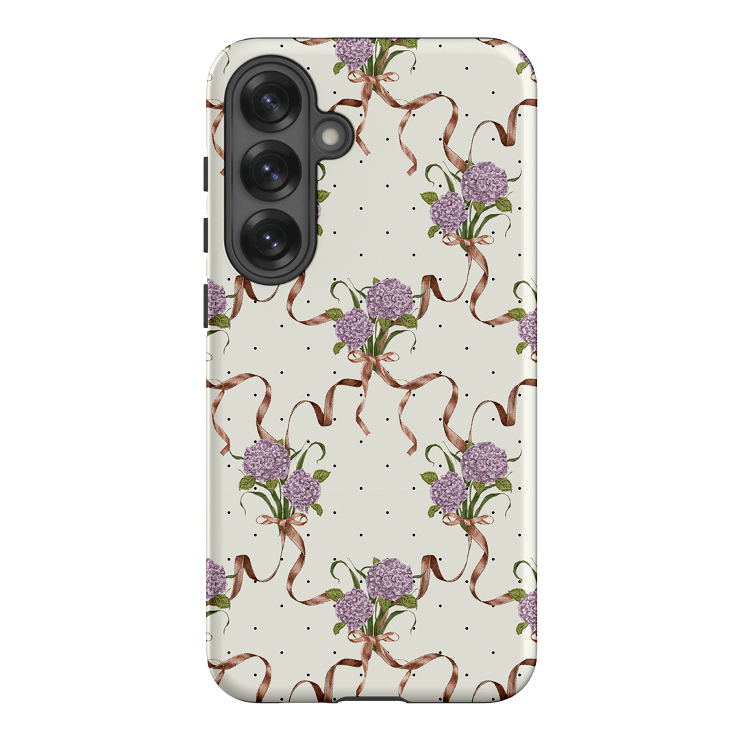 Hydrangea Ribbon Printed Phone Cases Samsung Galaxy S25 Plus / Armoured by Veronica Tucker - The Dairy
