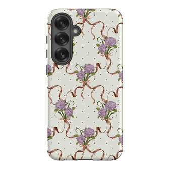 Hydrangea Ribbon Printed Phone Cases Samsung Galaxy S25 Plus / Armoured by Veronica Tucker - The Dairy