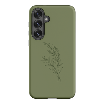 Khaki Wattle Printed Phone Cases Samsung Galaxy S25 Plus / Armoured by Typoflora - The Dairy