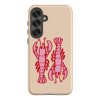 Lobster Love Peach Printed Phone Cases Samsung Galaxy S25 Plus / Armoured by The Dairy - The Dairy