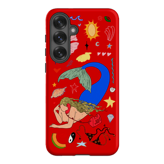 Mermaid Salad Scarlet Printed Phone Cases Samsung Galaxy S25 Plus / Armoured by Easty Beasty - The Dairy