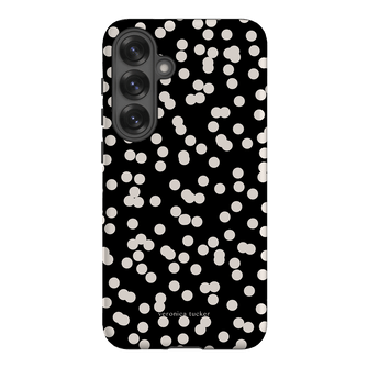 Mini Confetti Noir Printed Phone Cases Samsung Galaxy S25 Plus / Armoured by Veronica Tucker - The Dairy