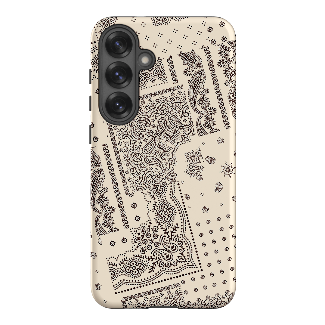 Paisley Ecru Printed Phone Cases Samsung Galaxy S25 Plus / Armoured by The Dairy - The Dairy