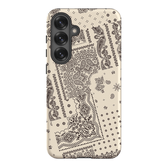Paisley Ecru Printed Phone Cases Samsung Galaxy S25 Plus / Armoured by The Dairy - The Dairy