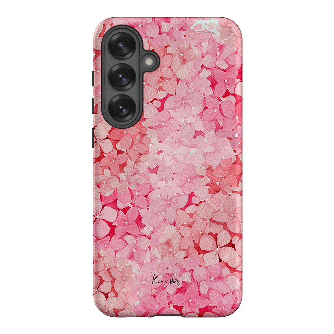 Hydrangea Pink Printed Phone Cases Samsung Galaxy S25 Plus / Armoured by Kerrie Hess - The Dairy