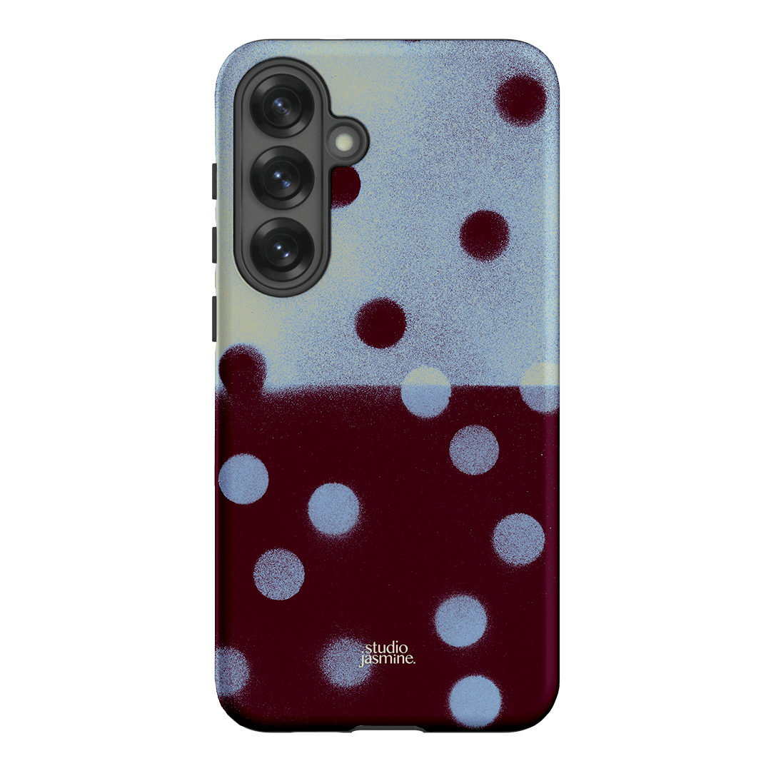 Plum Polka Dot Printed Phone Cases Samsung Galaxy S25 Plus / Armoured by Jasmine Dowling - The Dairy