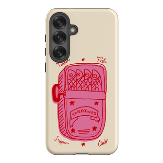 Sardine Social Red Printed Phone Cases Samsung Galaxy S25 Plus / Armoured by The Dairy - The Dairy