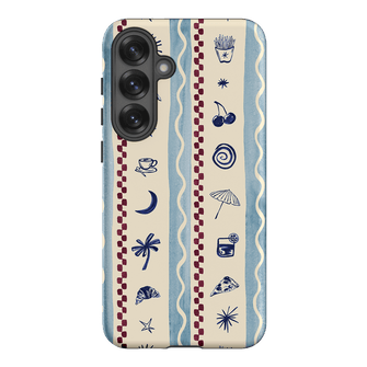 Summer Snacks Blue Printed Phone Cases Samsung Galaxy S25 Plus / Armoured by Charlie Taylor - The Dairy