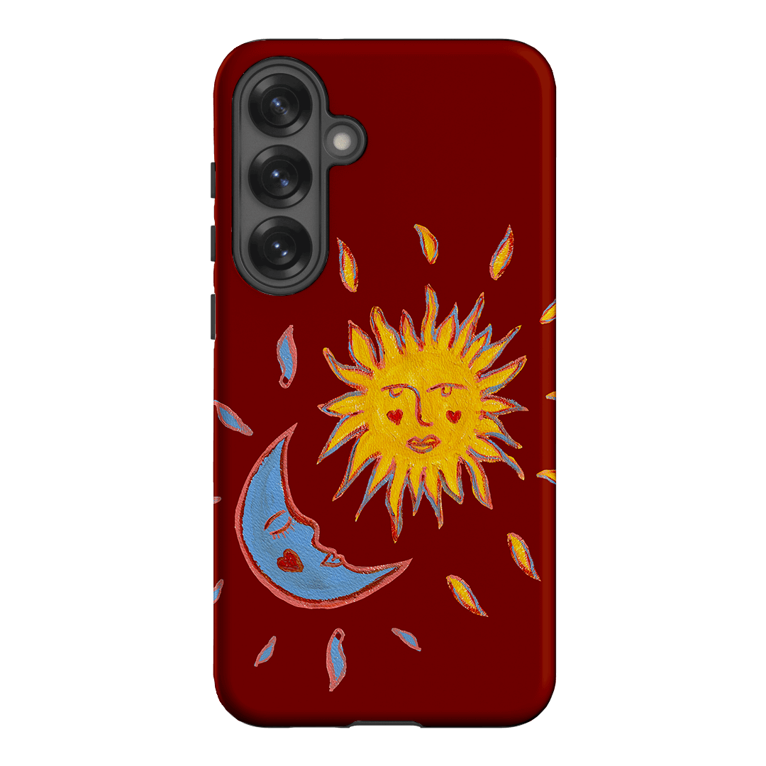 Sun & Moon Red Printed Phone Cases Samsung Galaxy S25 Plus / Armoured by BG. Studio - The Dairy