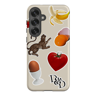Sunday Stickers Cream Printed Phone Cases Samsung Galaxy S25 Plus / Armoured by Desmond & Dempsey - The Dairy