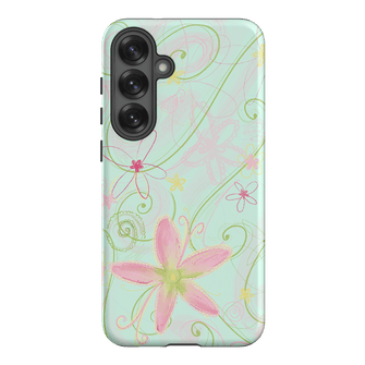 Swirl Blue Printed Phone Cases Samsung Galaxy S25 Plus / Armoured by Kayla Carr - The Dairy