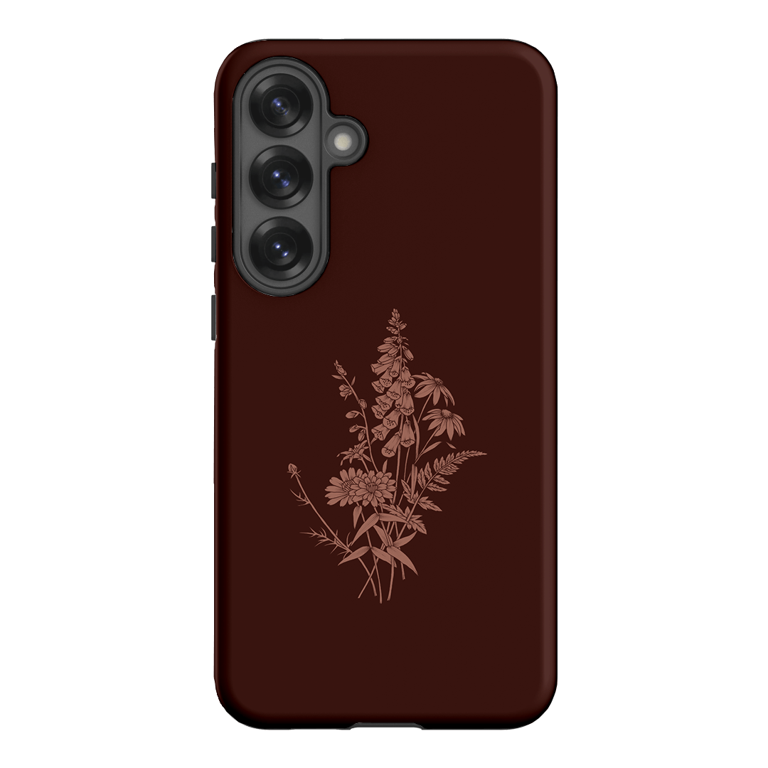 Wildflowers Mocha Printed Phone Cases Samsung Galaxy S25 Plus / Armoured by Typoflora - The Dairy
